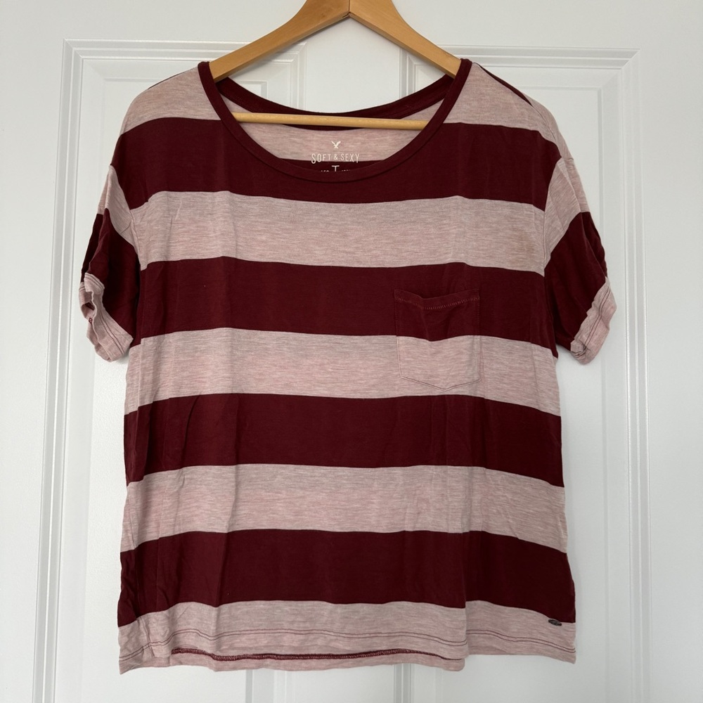 American Eagle Outfitters Soft and Sexy Striped Tee